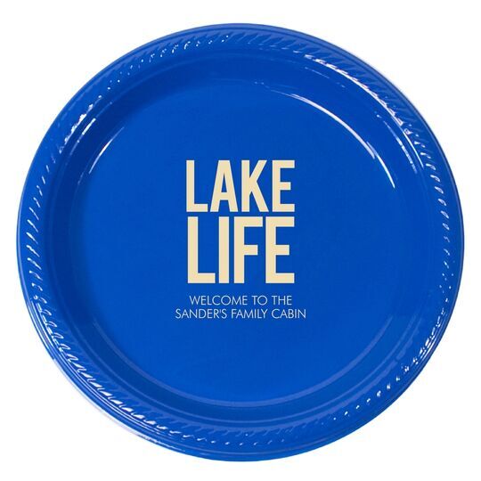 Lake Life Plastic Plates